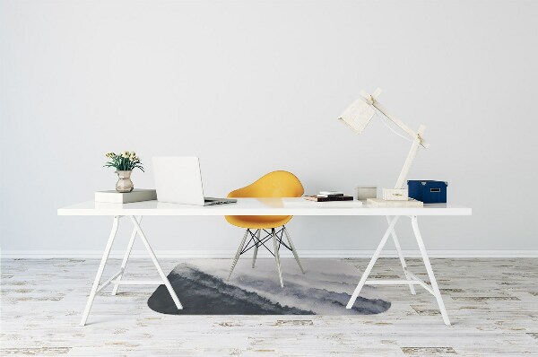 Office chair floor protector mountain landscape