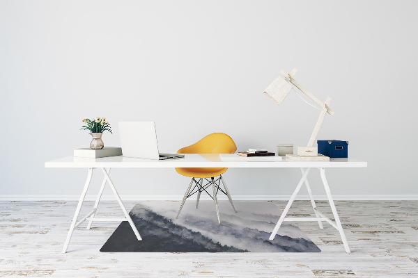Office chair floor protector mountain landscape