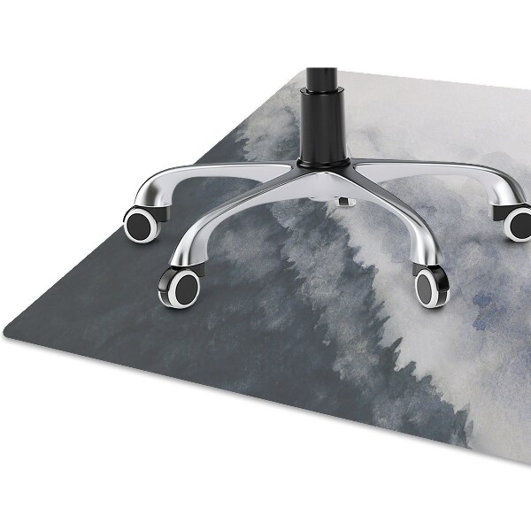 Office chair floor protector mountain landscape