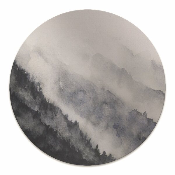 Office chair floor protector mountain landscape