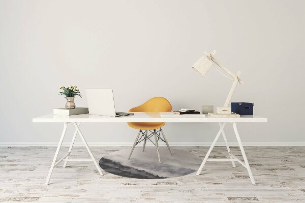 Office chair floor protector mountain landscape