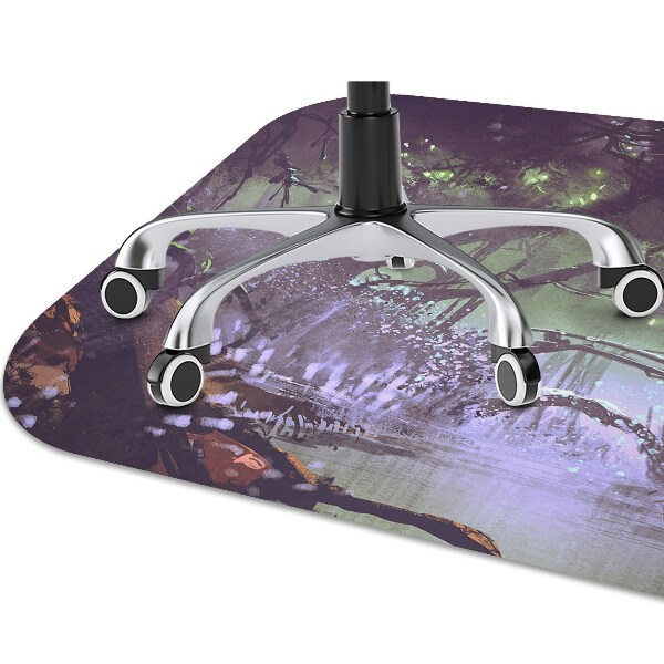Desk chair mat dark forest