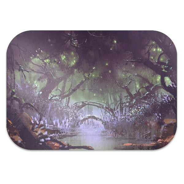 Desk chair mat dark forest