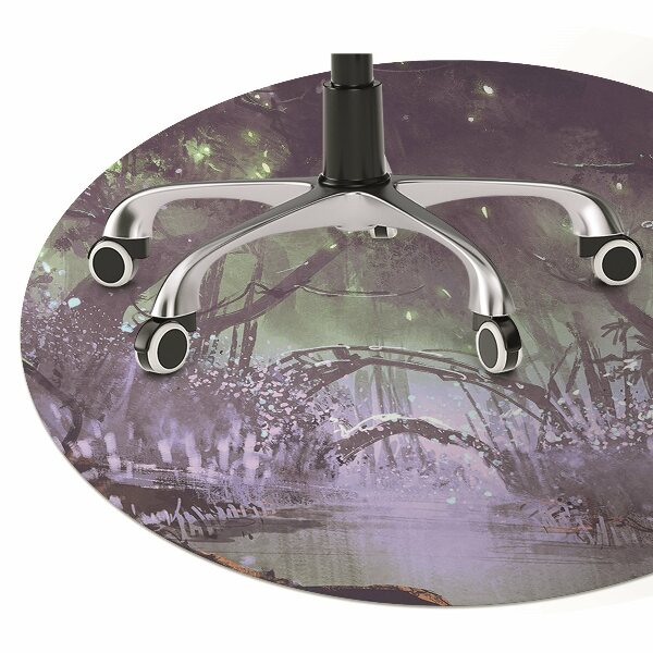 Desk chair mat dark forest