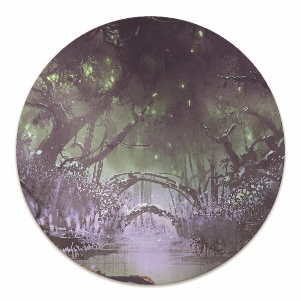 Desk chair mat dark forest