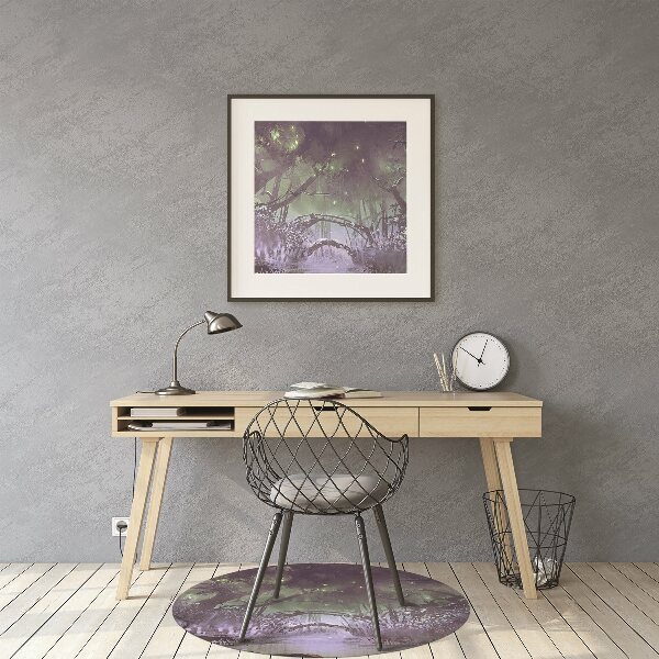 Desk chair mat dark forest