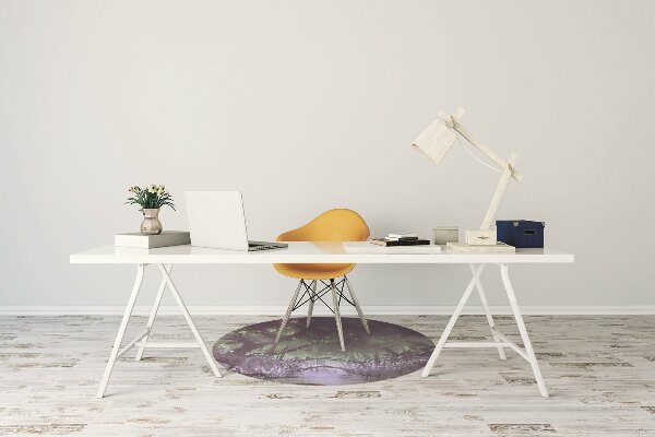 Desk chair mat dark forest