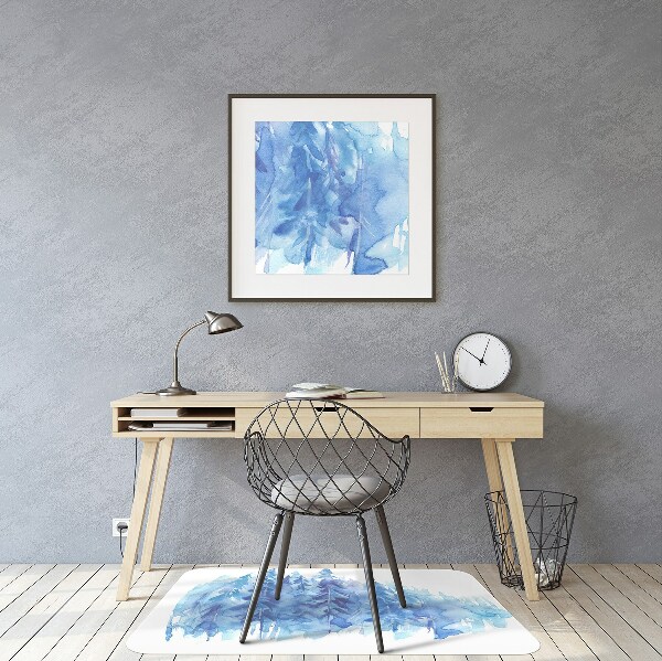 Chair mat Watercolor winter forest