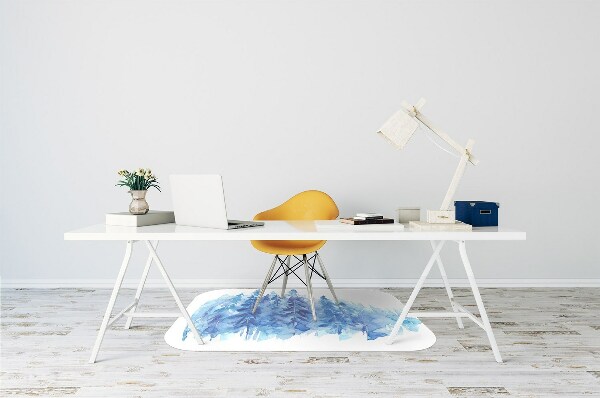 Chair mat Watercolor winter forest