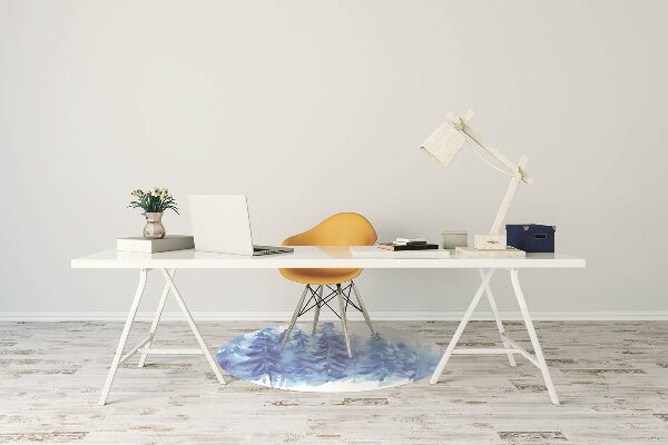 Chair mat Watercolor winter forest