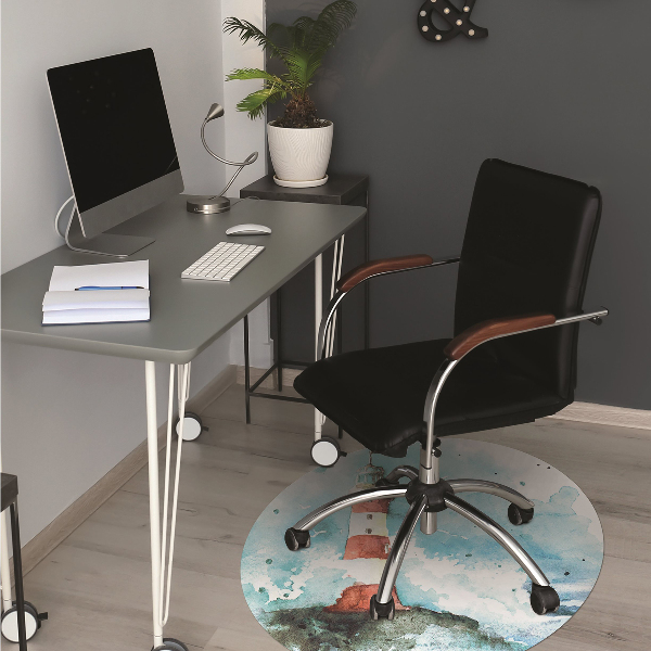 Office chair mat Lighthouse