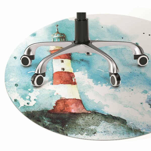 Office chair mat Lighthouse