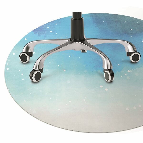 Office chair floor protector painted sky