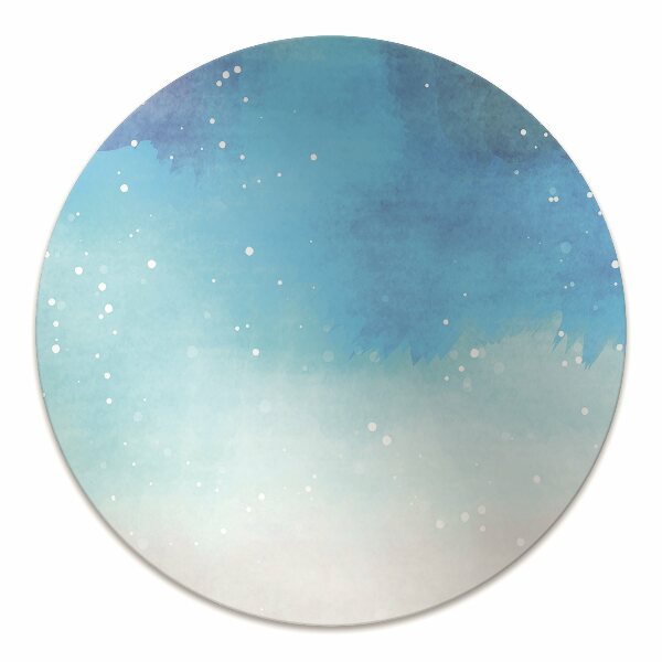 Office chair floor protector painted sky
