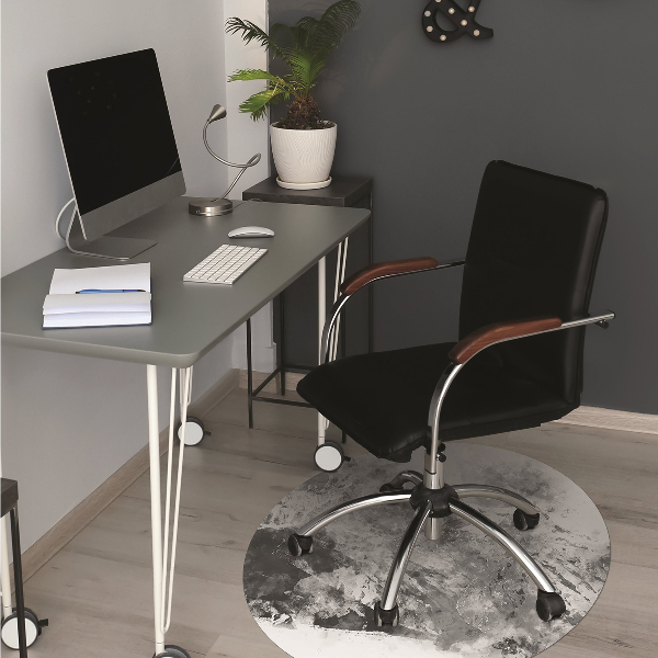 Office chair floor protector mountain landscape