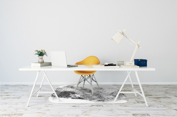 Office chair floor protector mountain landscape