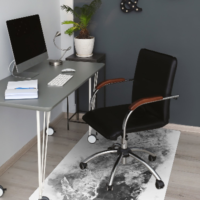Office chair floor protector mountain landscape
