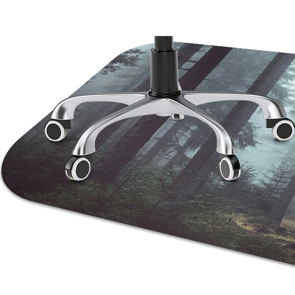 Desk chair mat misty Forest