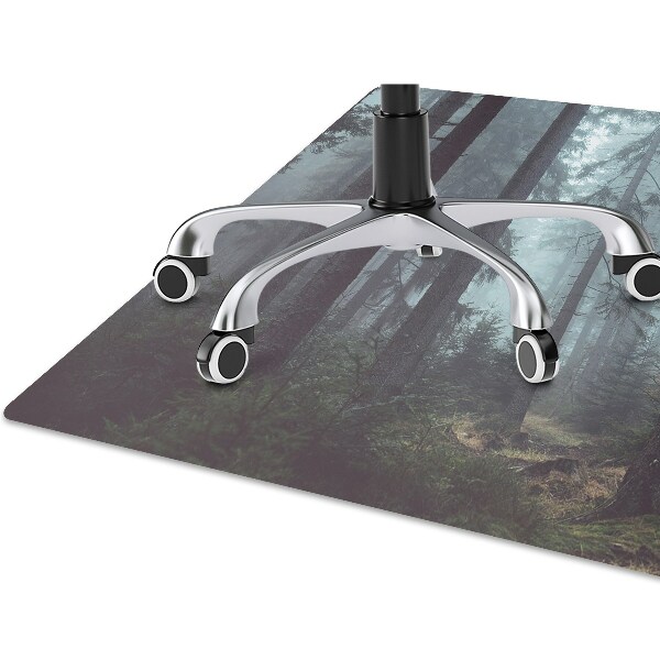 Desk chair mat misty Forest