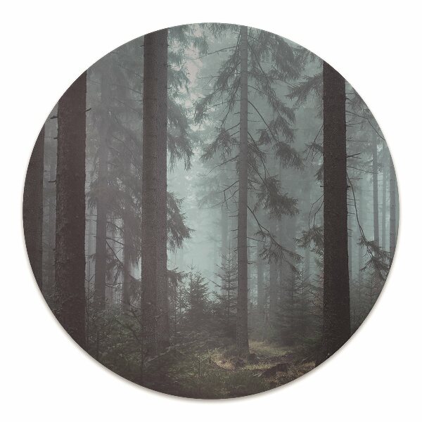 Desk chair mat misty Forest