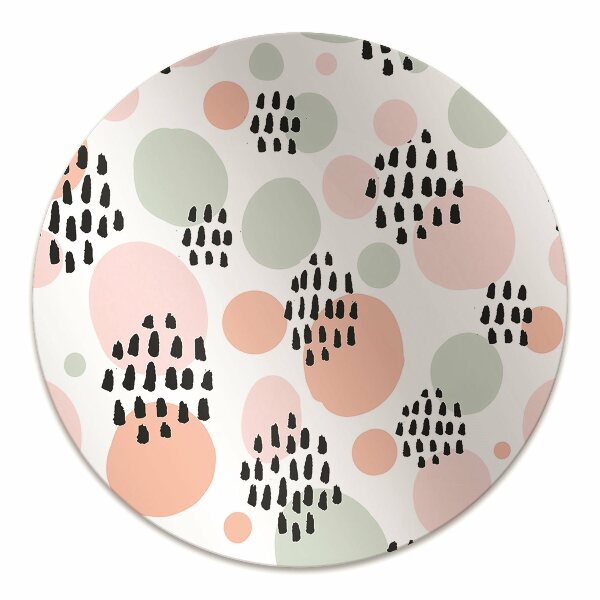Office chair mat colored dots