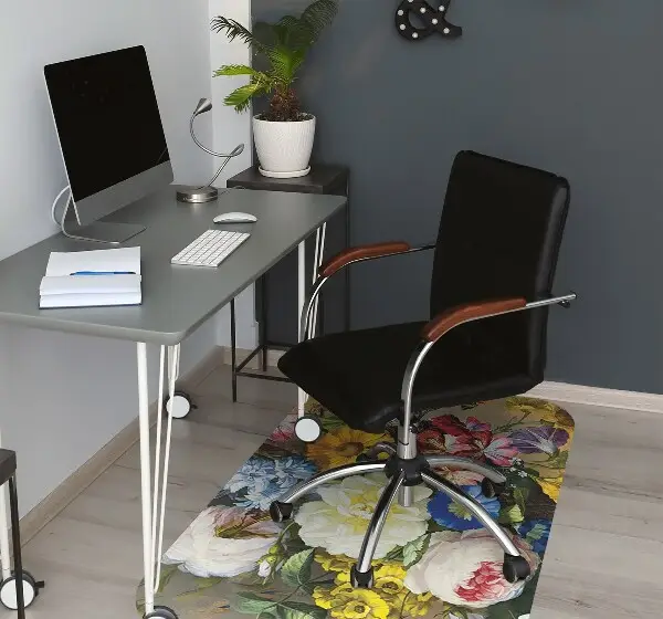 Desk chair mat Still life