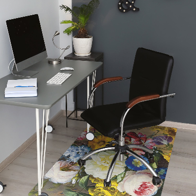 Desk chair mat Still life