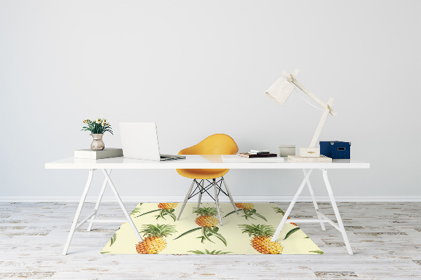 Computer chair mat pineapple pattern
