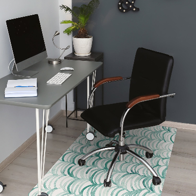 Desk chair mat Fish scales