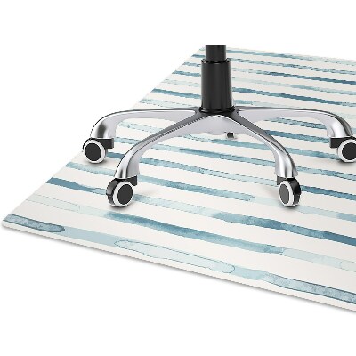 Chair mat floor panels protector blue lines