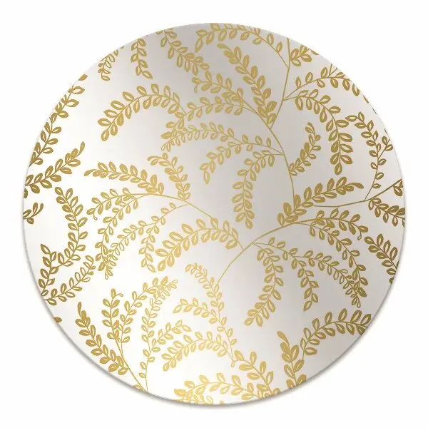 Computer chair mat golden leaves