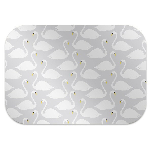 Office chair floor protector white swans