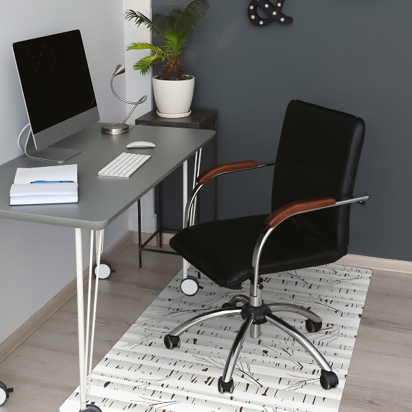 Office chair mat birches