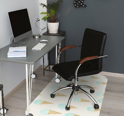 Desk chair mat ice pattern