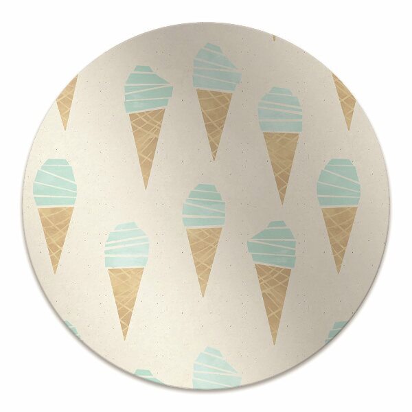 Desk chair mat ice pattern