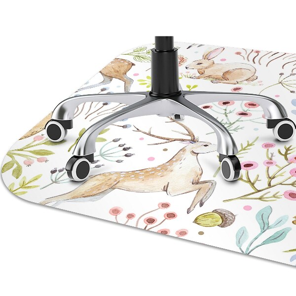 Office chair mat Wild animals