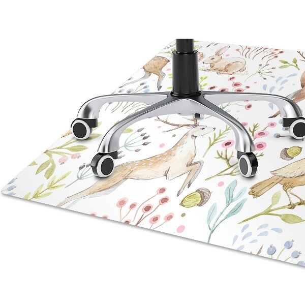 Office chair mat Wild animals