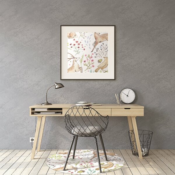 Office chair mat Wild animals