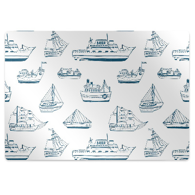 Office chair mat blue ships