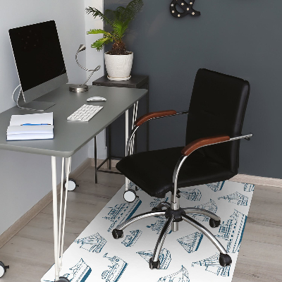 Office chair mat blue ships