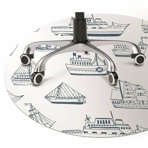 Office chair mat blue ships