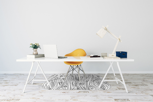 Office chair mat imitation wood
