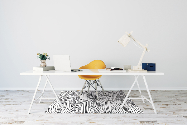 Office chair mat imitation wood