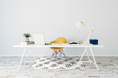 Desk chair mat bees pattern