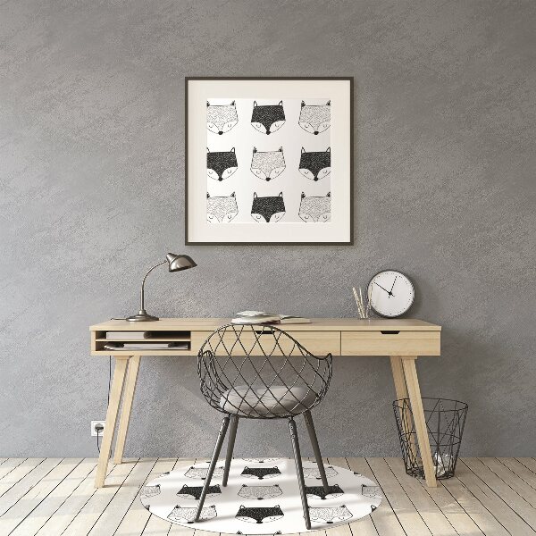 Computer chair mat Pattern in slippery
