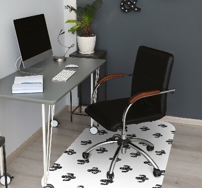 Office chair floor protector Cactus pattern