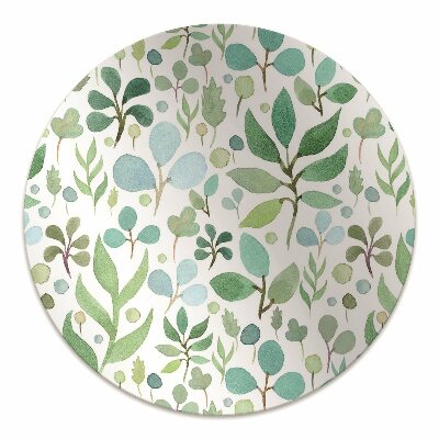 Office chair floor protector Green leaves