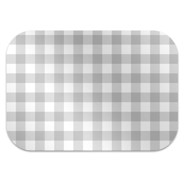 Computer chair mat gray grille