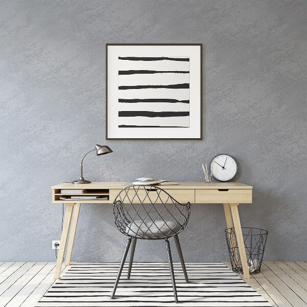 Computer chair mat black lines