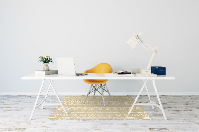 Desk chair mat yellow shape